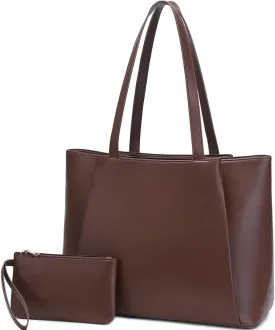 15.6 Inch Work Bags Waterproof Laptop Bag, Large Capacity Office Purse Computer Briefcase Durable Shoulder Bag