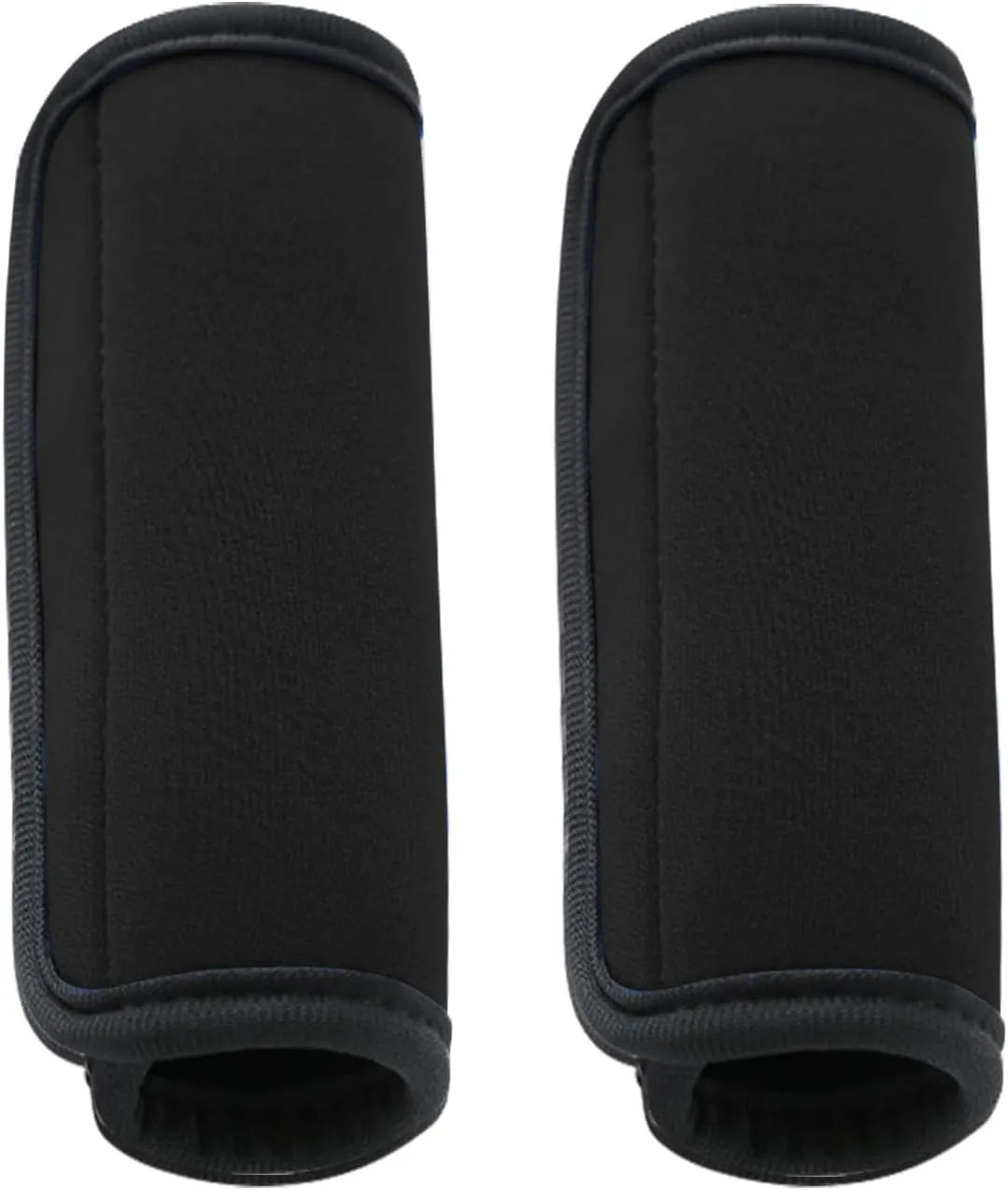 2 Pack Luggage Handle Wraps for Suitcase, Bright Color Comfort Soft Handle Covers (Black)