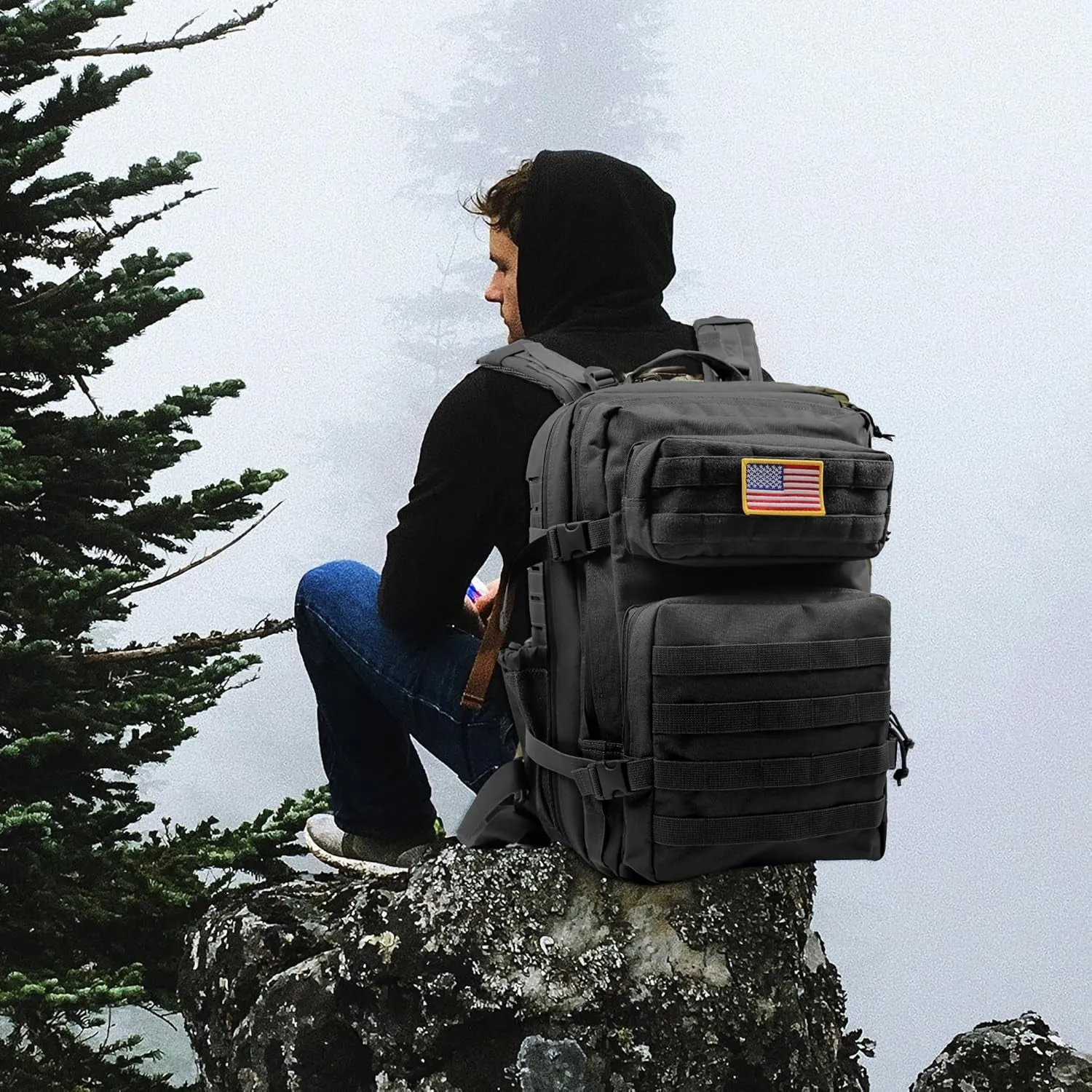 45L Military Tactical Backpack with Molle System