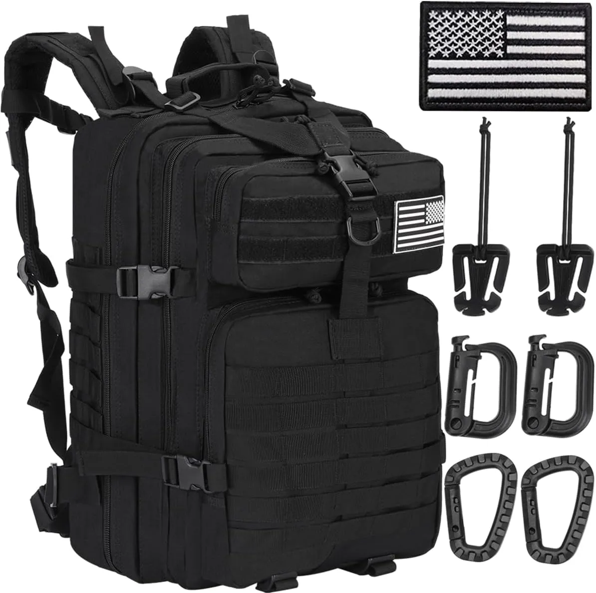 45L Military Tactical Backpacks Lage Molle Backpack 3 Day Assault Pack Backpack Camping Hiking Rucksack Bug Out Bag Rucksack