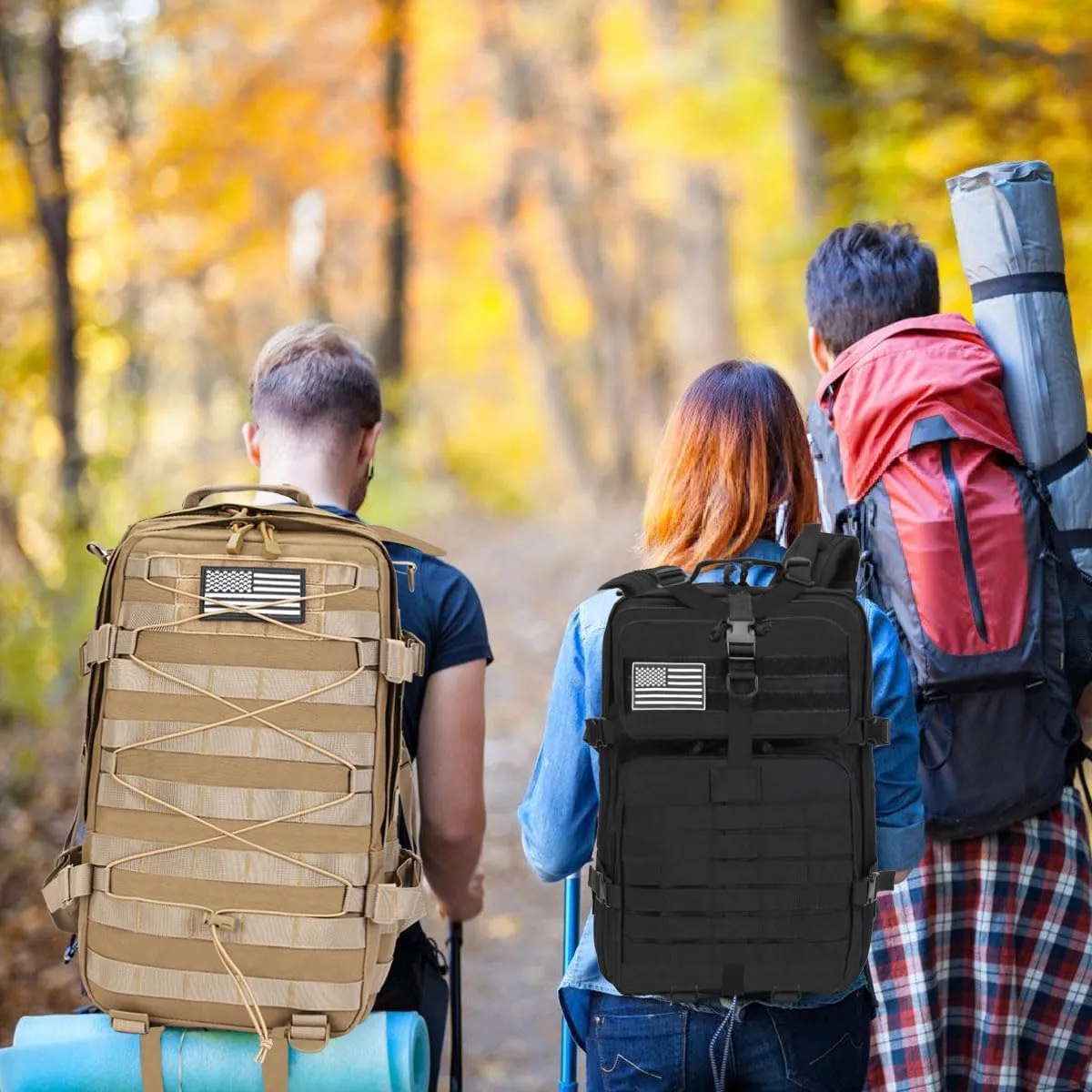 45L Military Tactical Backpacks Lage Molle Backpack 3 Day Assault Pack Backpack Camping Hiking Rucksack Bug Out Bag Rucksack