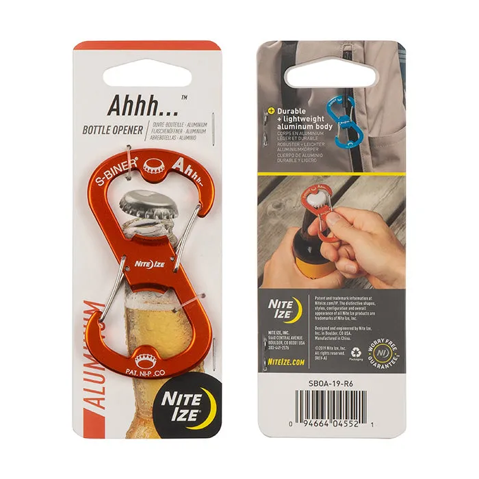 Ahhh...™ Aluminum Bottle Opener: Orange