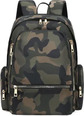 AO ALI VICTORY Backpack for Women Men Travel Laptop 15.6 Inch Computer Backpacks Anti Theft Carry on Bag College Bookbag Large Back Pack for Work Business Traveling Commuter Casual Daypack,Camo Green