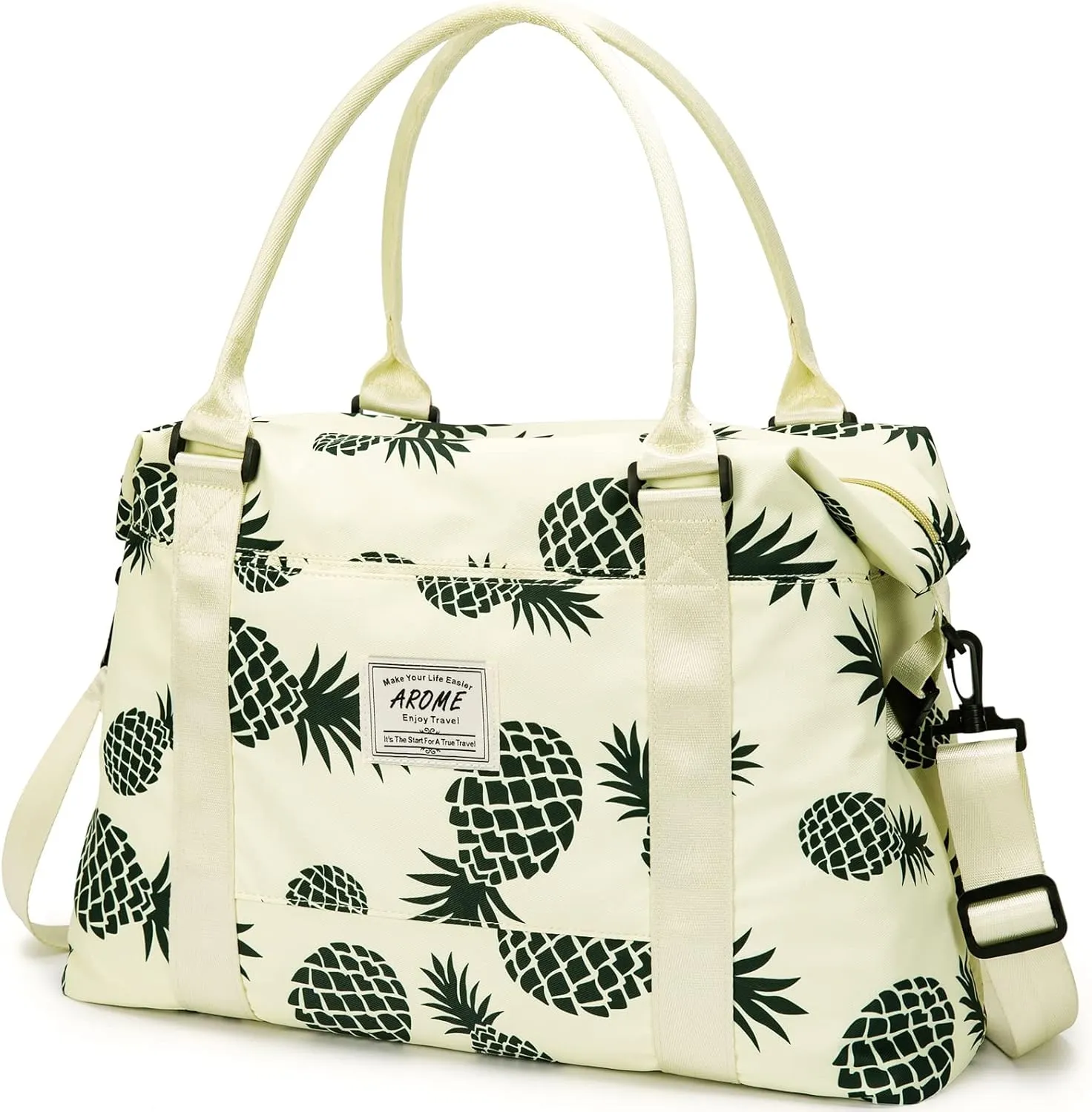 AROME Weekender Bags for Women, Travel Duffel Bag Overnight Weekend Bag Sports Gym Tote Bag with Wet Pocket & Flight Approved