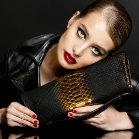 Audrey Snake Evening Clutch