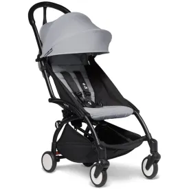 Babyzen YOYO 6  Stroller - Black Frame with Color Pack 6  (Stone)