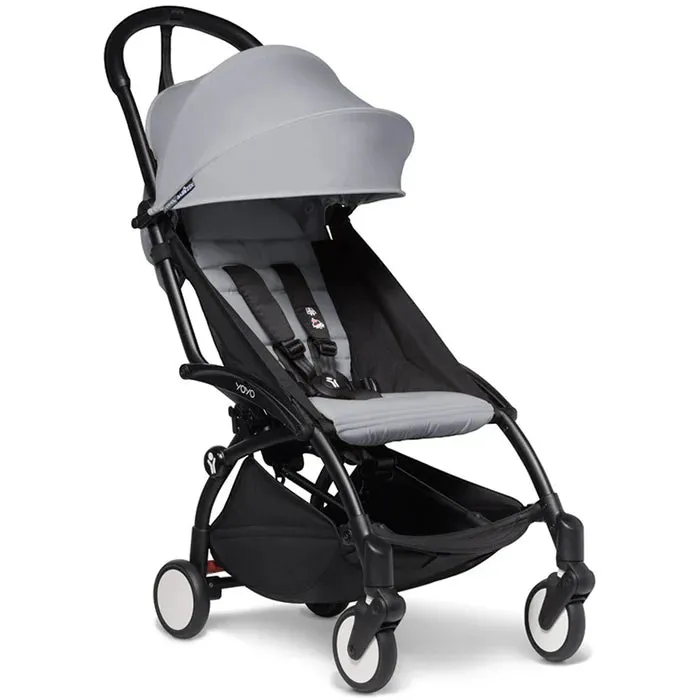 Babyzen YOYO 6  Stroller - Black Frame with Color Pack 6  (Stone)