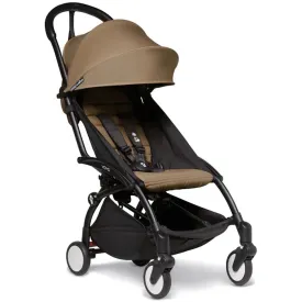 Babyzen YOYO 6  Stroller - Black Frame with Color Pack 6  (Toffee)