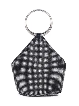 Bling Rhinestone Purse for Women, Glitter Clutch Handbag Bucket Evening Bag for Girls Wedding Party