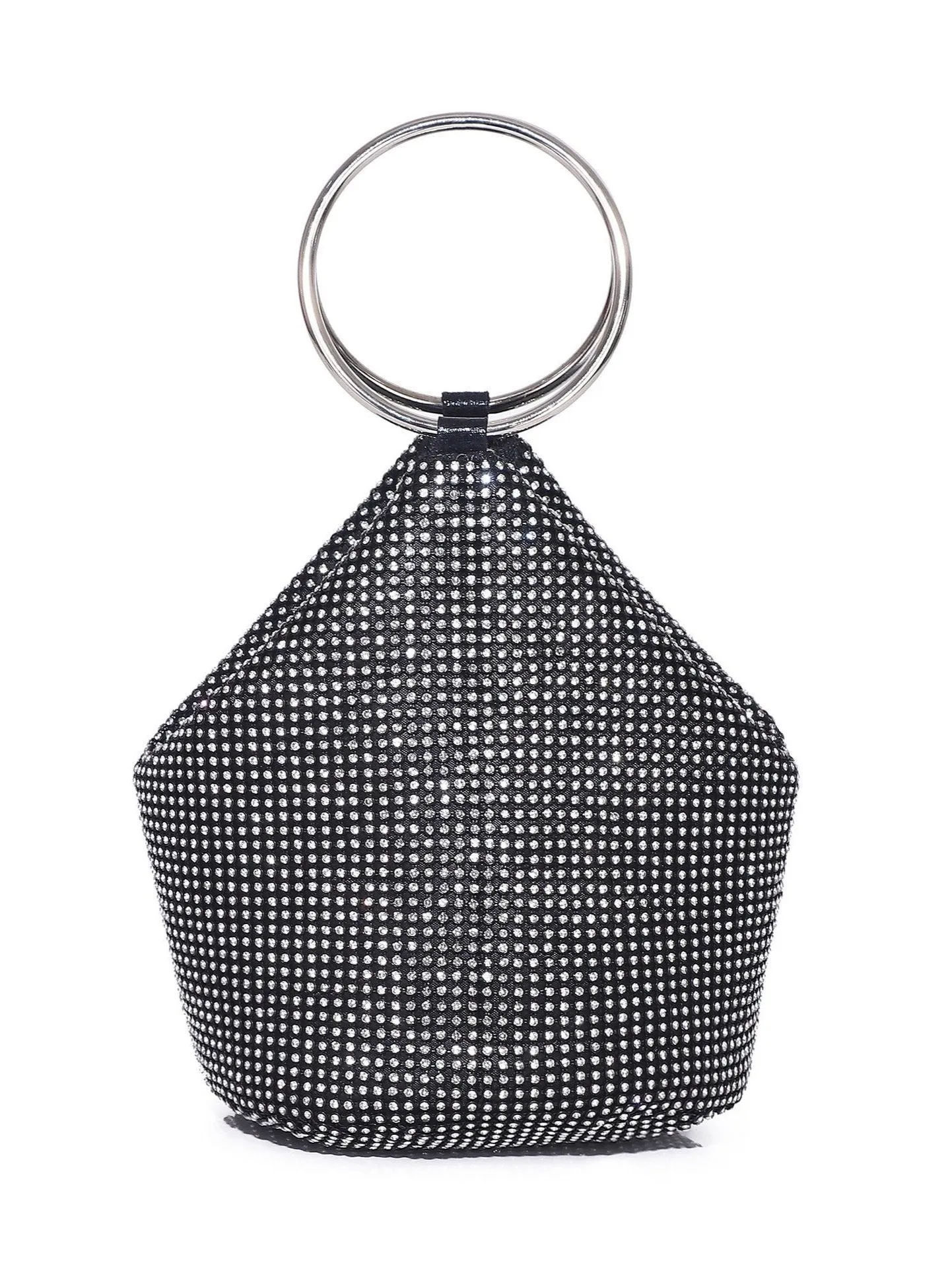 Bling Rhinestone Purse for Women, Glitter Clutch Handbag Bucket Evening Bag for Girls Wedding Party