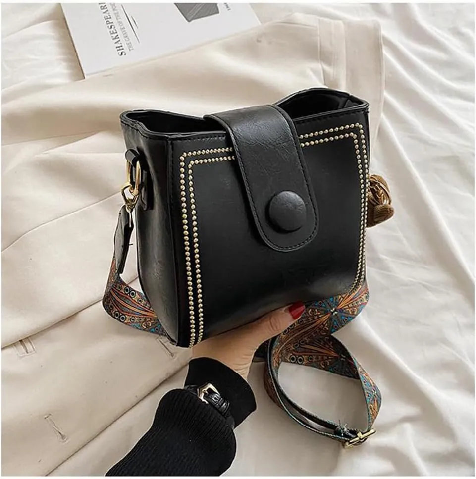 Bootara Bucket Bag, Bootara Women's Vintage Bunny Charm Bucket Bag  Convertible Shoulder Crossbody, Spacious Travel Tote