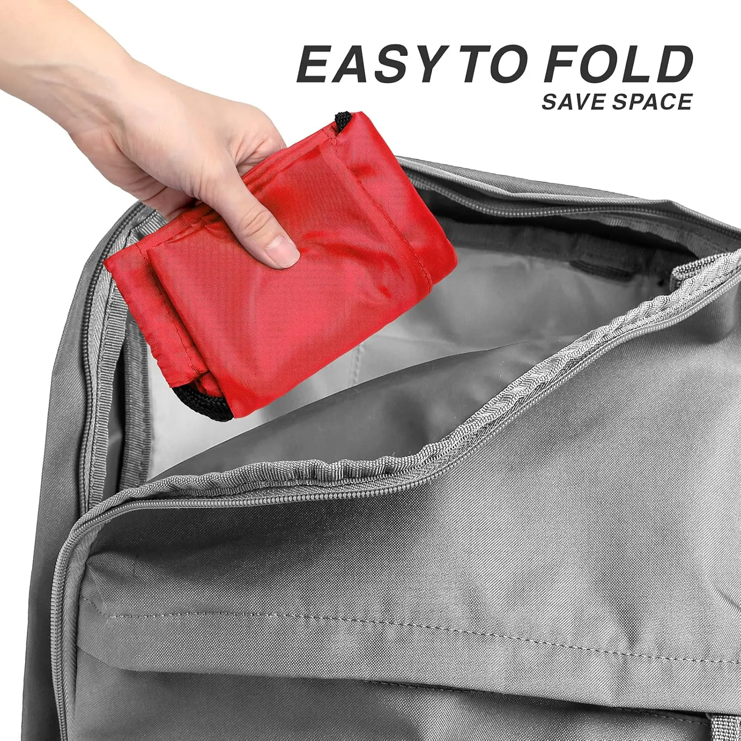 BuyAgain Drawstring Backpack Sports Water Resistant String Bag Sport Gym Sackpack for Women Men Large with Zipper, Red