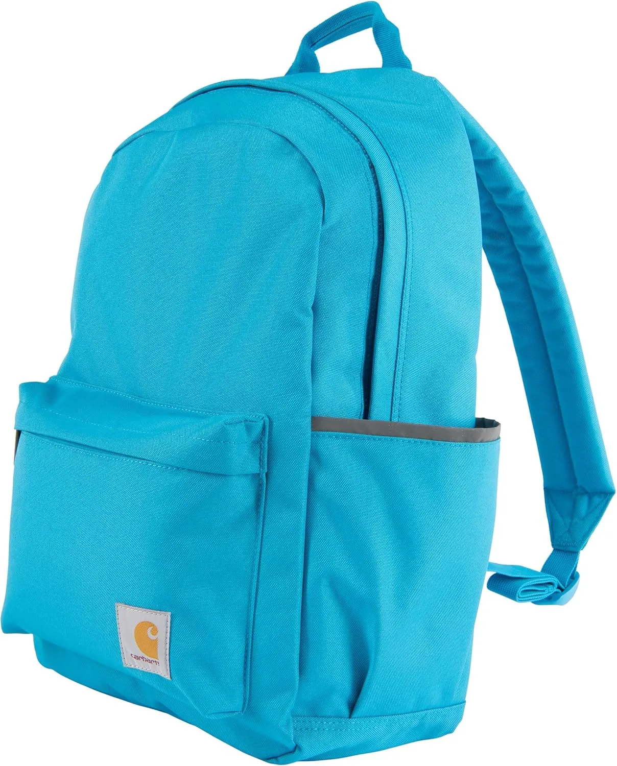 Carhartt 21L Classic Backpack, Water-Resistant Pack W/ 15" Laptop Sleeve and Organizational Compartments, Atomic Blue, PFAS Free