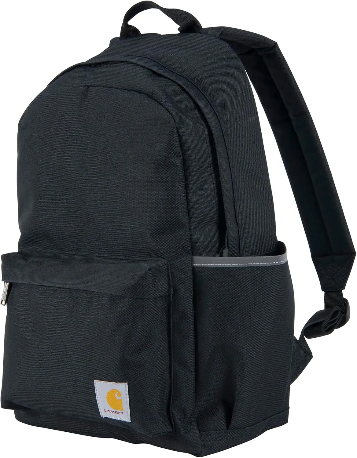 Carhartt 21L Classic Backpack, Water-Resistant Pack W/ 15" Laptop Sleeve and Organizational Compartments, Black, PFAS Free