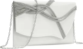 CARIEDO Women's Evening Bag Elegant Clutch Delicate PU Leather Flap Handbag Prom Wedding Party