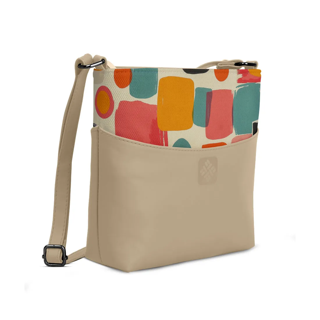 Chic Essentials Crossbody Abstract Color Block