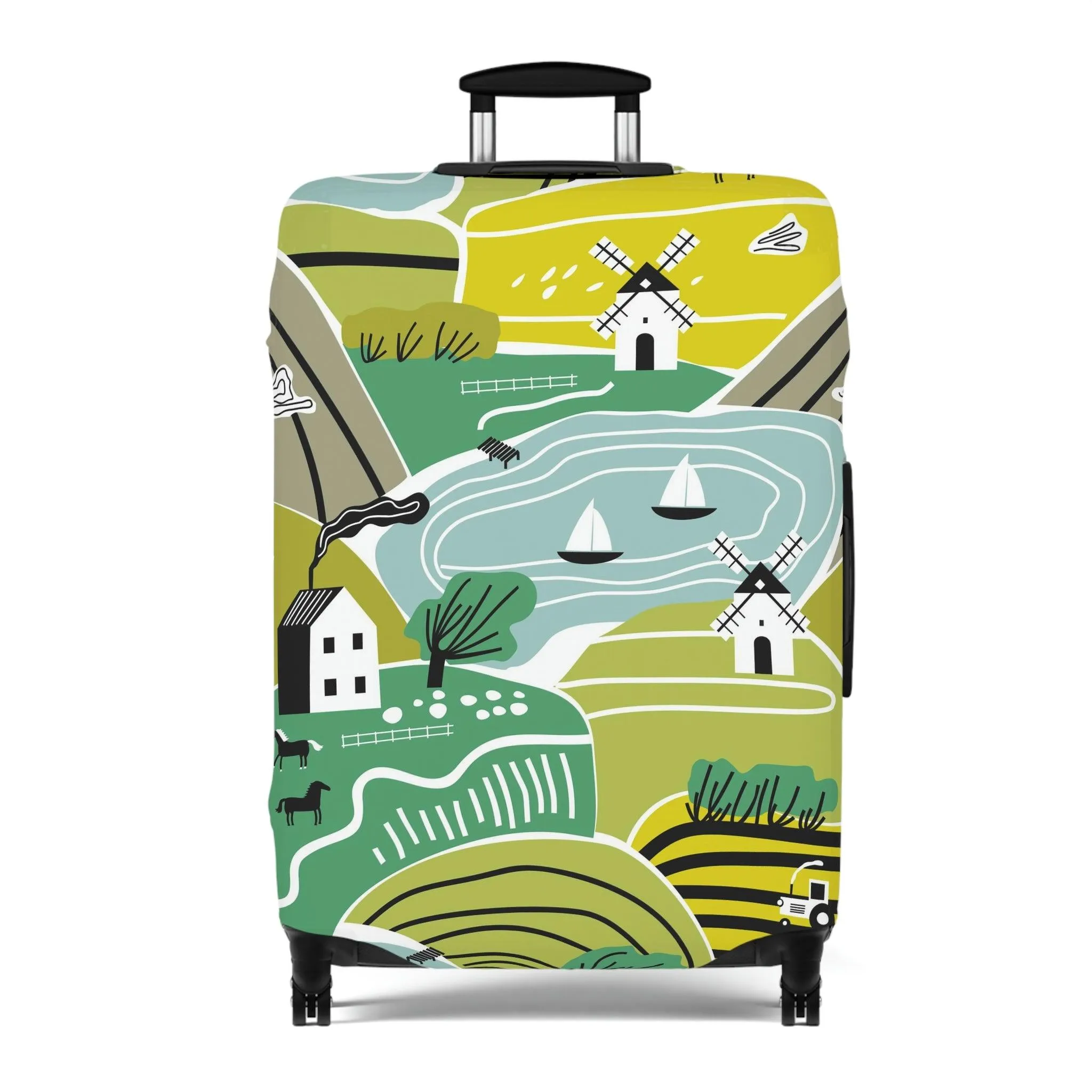 Chic Travel Armor: Trendy Peekaboo Luggage Protector for the Fashion-Forward Traveler