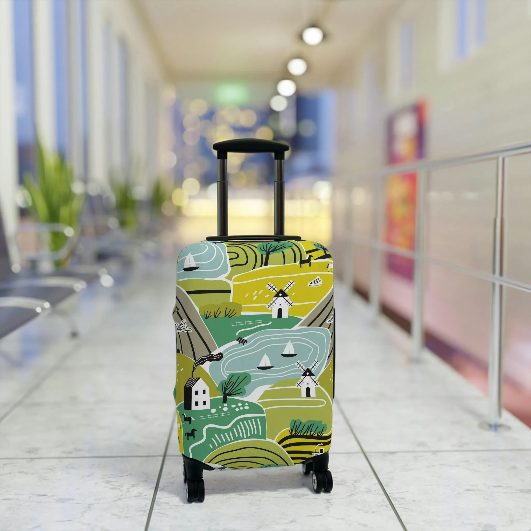 Chic Travel Armor: Trendy Peekaboo Luggage Protector for the Fashion-Forward Traveler