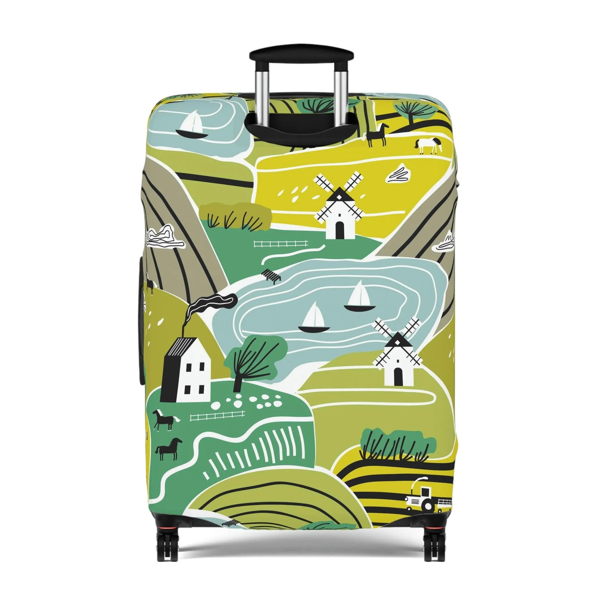 Chic Travel Armor: Trendy Peekaboo Luggage Protector for the Fashion-Forward Traveler