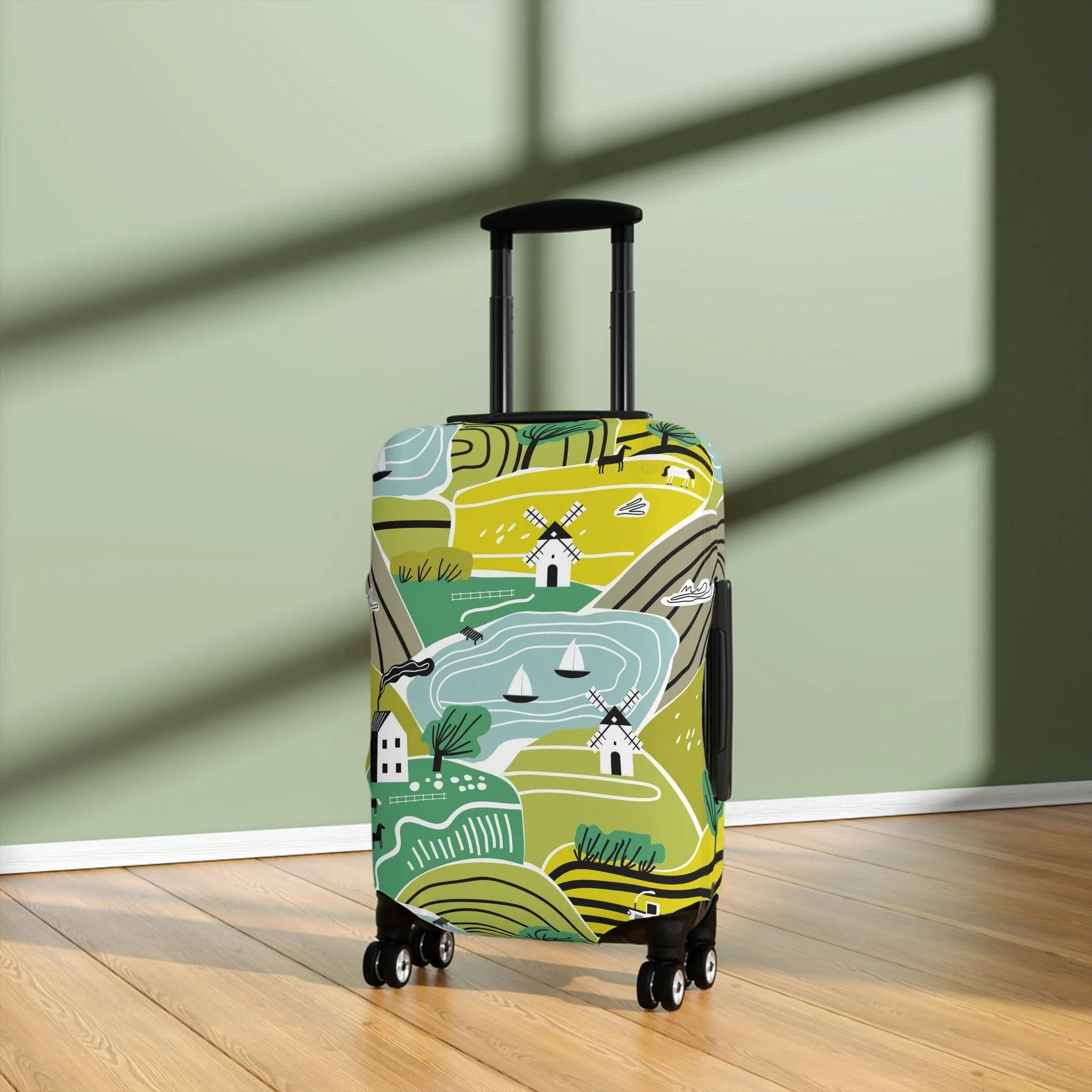 Chic Travel Armor: Trendy Peekaboo Luggage Protector for the Fashion-Forward Traveler