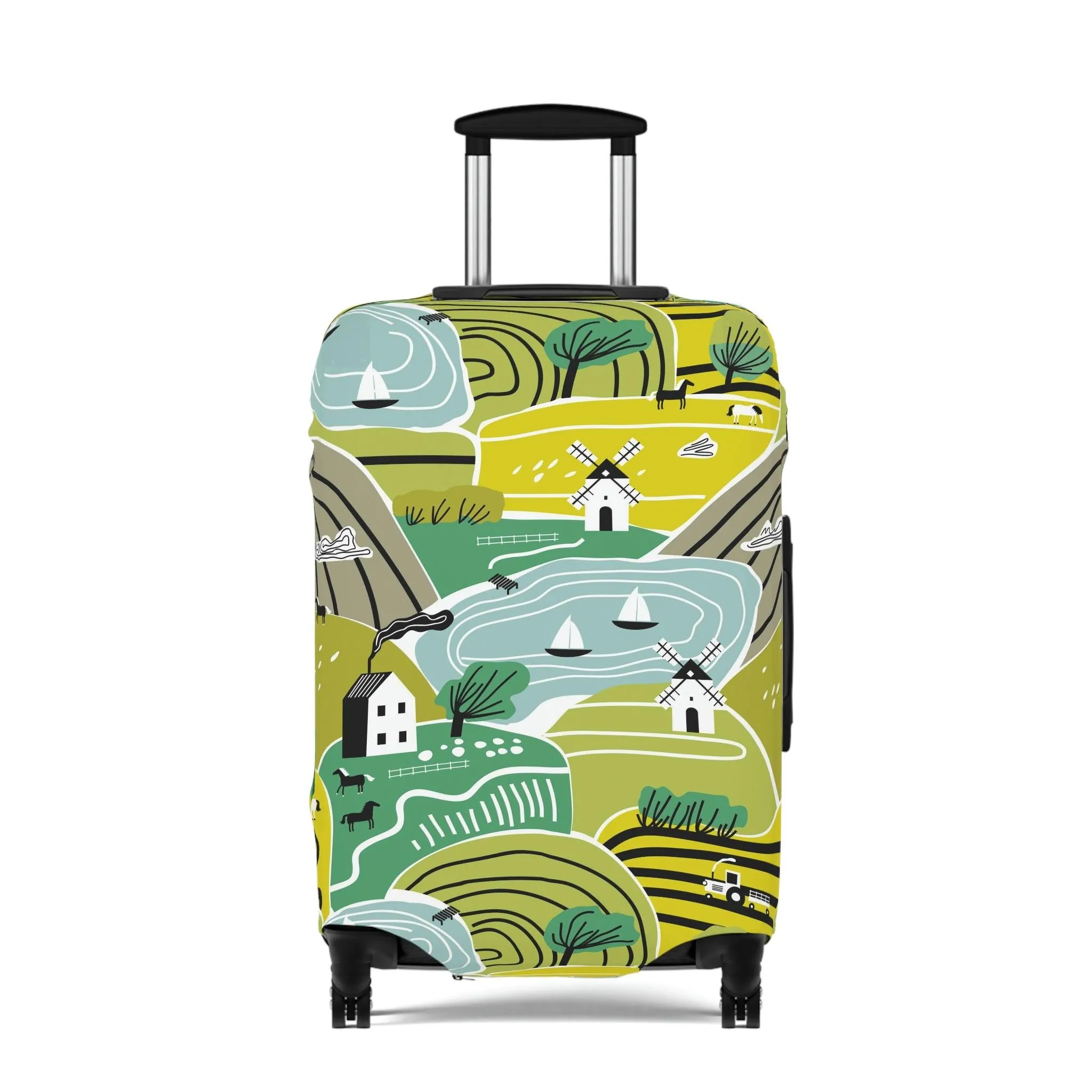 Chic Travel Armor: Trendy Peekaboo Luggage Protector for the Fashion-Forward Traveler