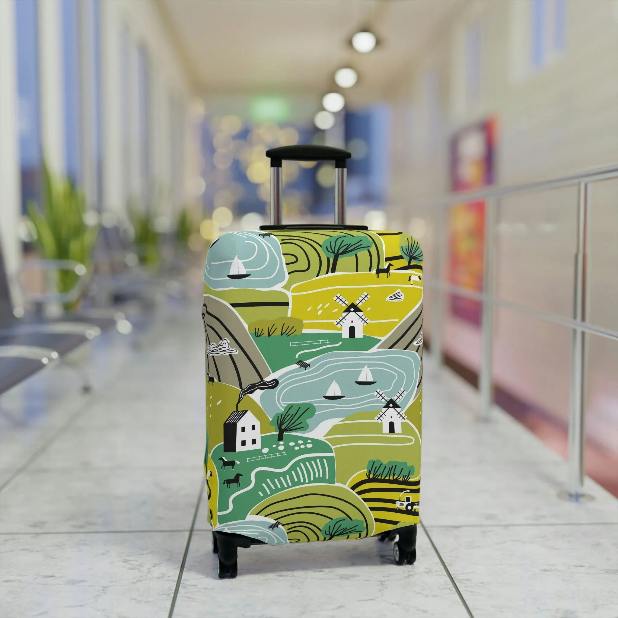 Chic Travel Armor: Trendy Peekaboo Luggage Protector for the Fashion-Forward Traveler
