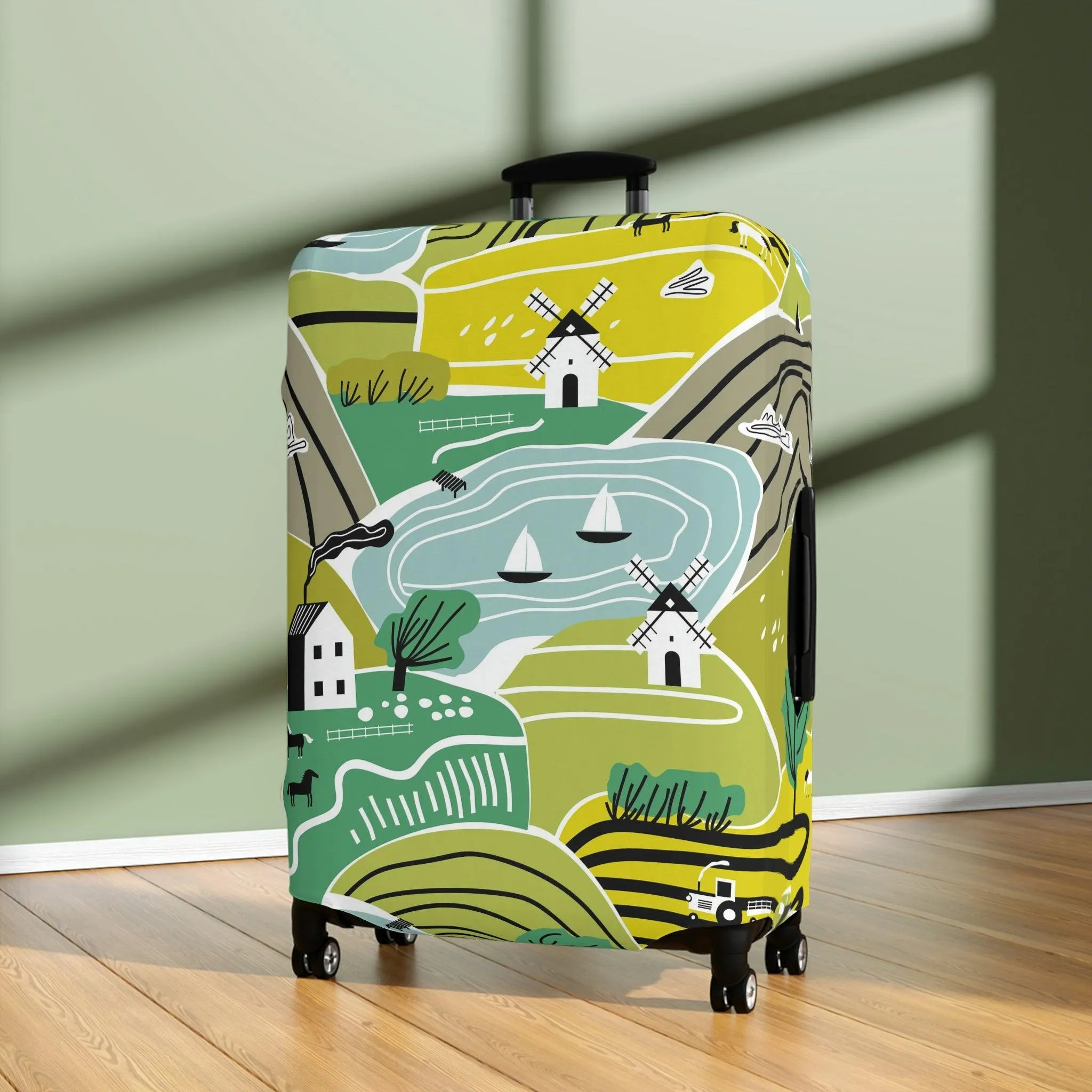 Chic Travel Armor: Trendy Peekaboo Luggage Protector for the Fashion-Forward Traveler
