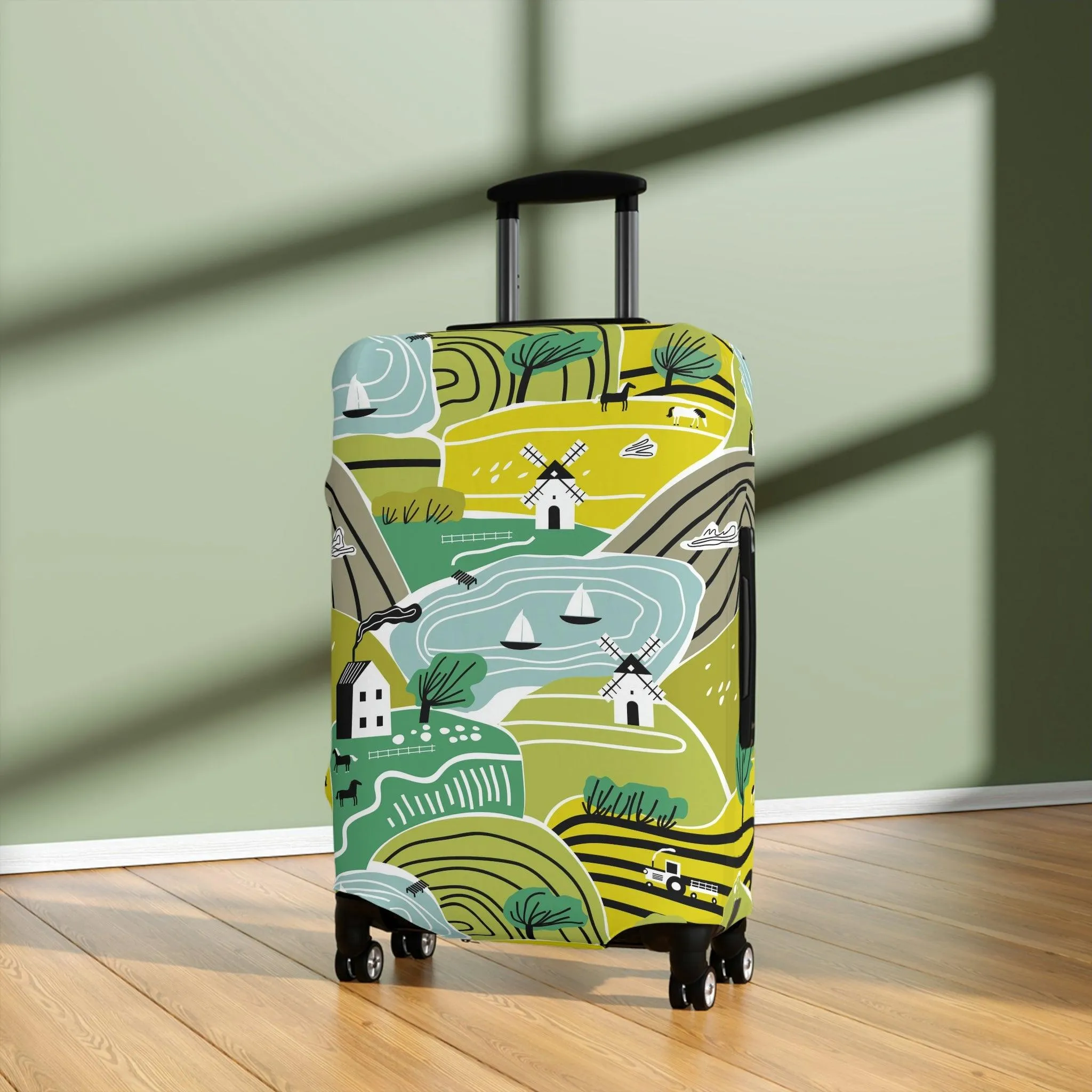 Chic Travel Armor: Trendy Peekaboo Luggage Protector for the Fashion-Forward Traveler