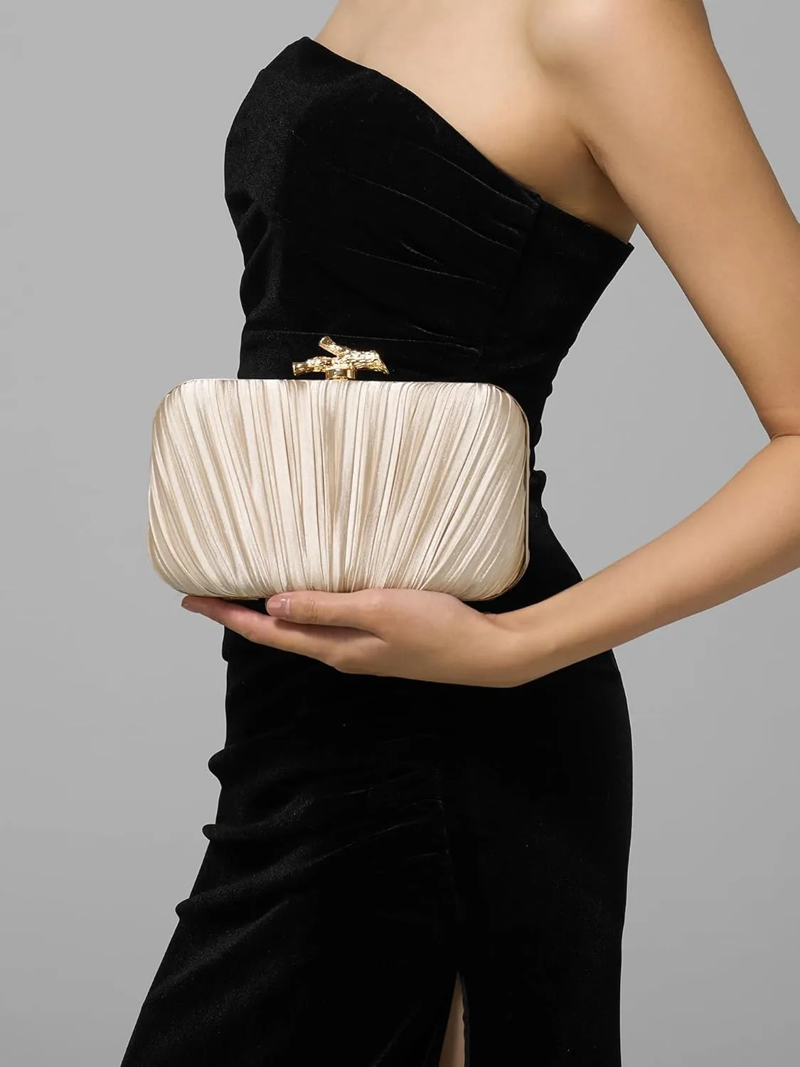 Clutch Purses for Women Evening/Wedding Chic Woven Bag Formal PU Leather Purse Designer Handbags for Women