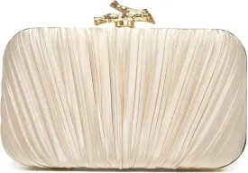 Clutch Purses for Women Evening/Wedding Chic Woven Bag Formal PU Leather Purse Designer Handbags for Women