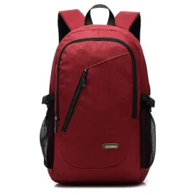 CoolBELL Hot style Modern laptop backpack with USB Charging Port | 15.6 Inch | Red