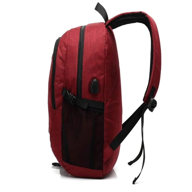 CoolBELL Hot style Modern laptop backpack with USB Charging Port | 15.6 Inch | Red