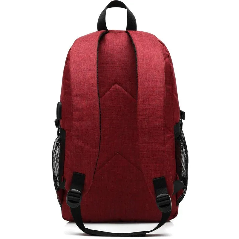 CoolBELL Hot style Modern laptop backpack with USB Charging Port | 15.6 Inch | Red