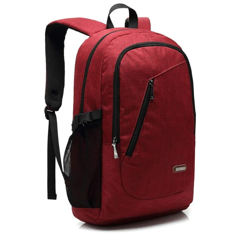 CoolBELL Hot style Modern laptop backpack with USB Charging Port | 15.6 Inch | Red