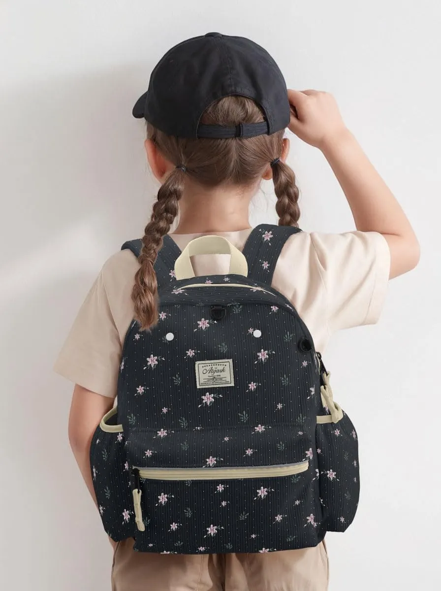 Corduroy Toddler Backpack for Boys 2-5: Preschool Backpack for Boys Girls - Cute Kids Backpack for Boys 13.5" H Fit Folder
