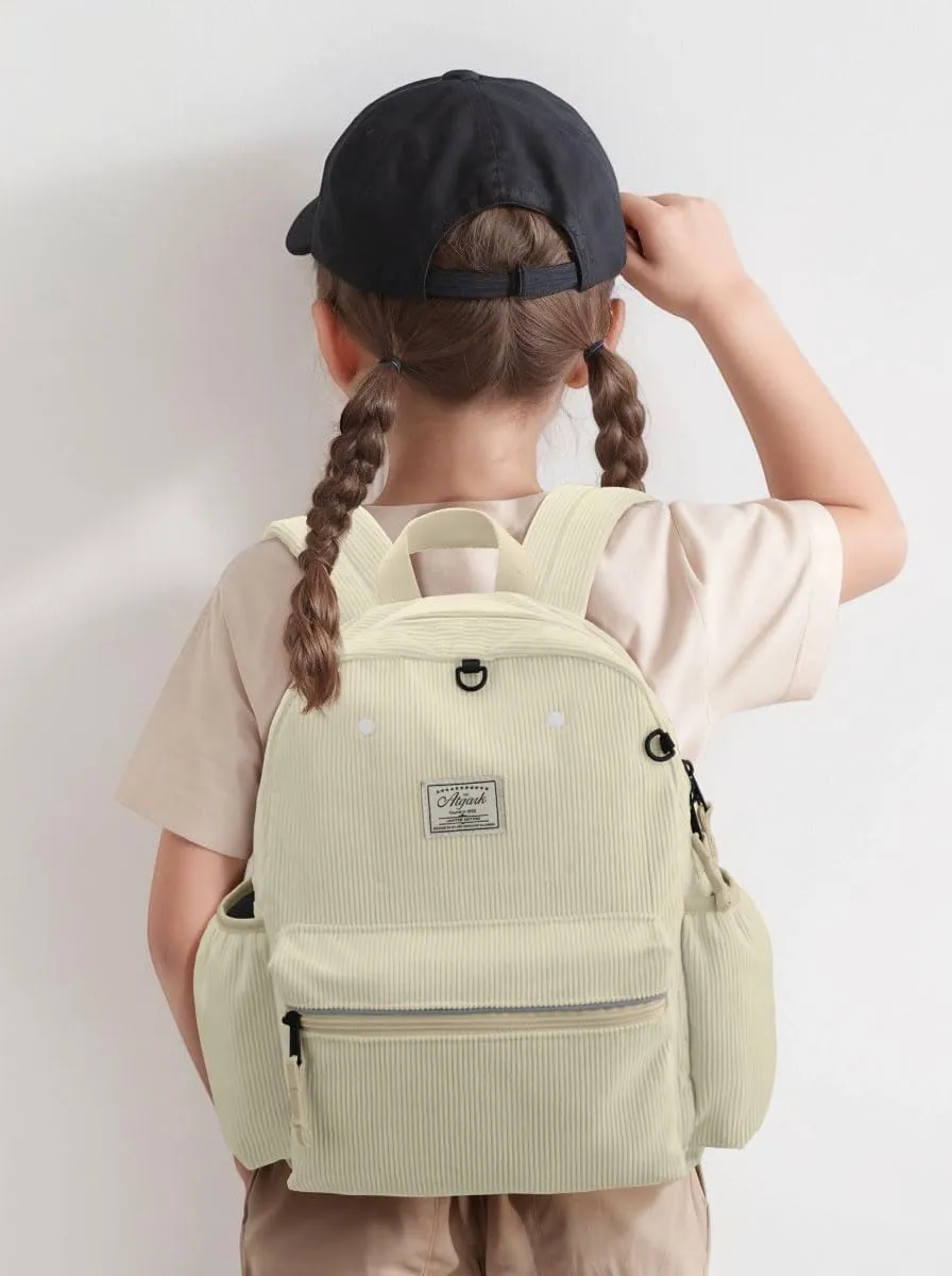 Corduroy Toddler Backpack for Boys 2-5: Preschool Backpack for Boys Girls - Cute Kids Backpack for Boys 13.5" H Fit Folder