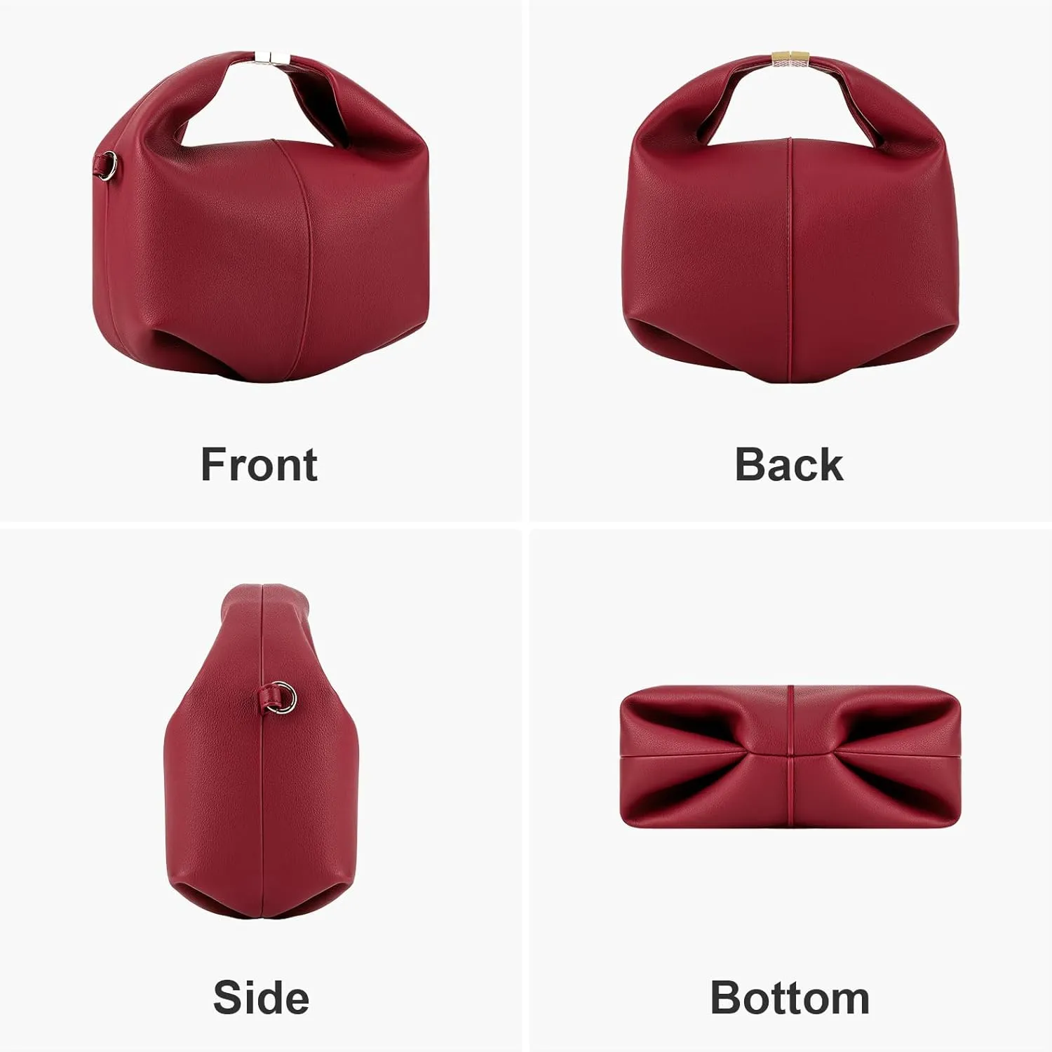 Crossbody Bags Purse Top Handle Bag Chic Dumpling Clutch Designer Small Faux Leather Shoulder Hobo Satchels for Women