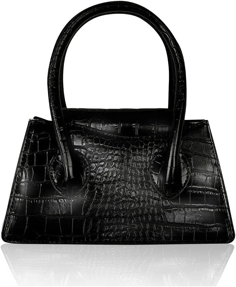 Cute Small Crossbody Purses for Women Girls Trendy Tiny Purse Top Handle Bag Crocodile Satchels Handbag