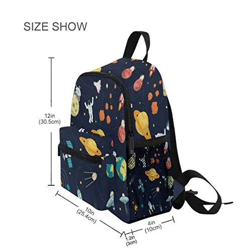 Cute Space Universe Planet Adventure Kid's - Toddler Backpack