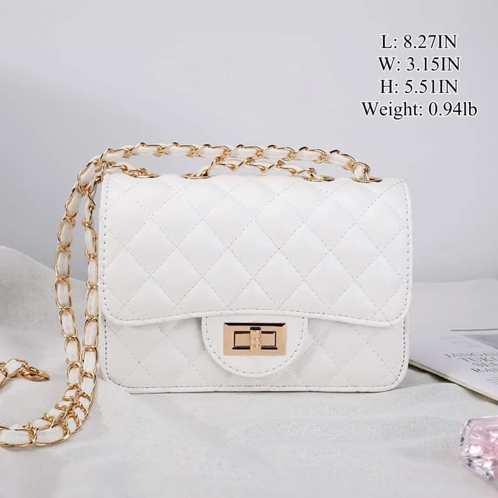Designer Handbags Small Crossbody Bags Clutch Leather Quilted Purse for Women