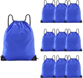drawstring backpack, Drawstring Bags Bulk,10 Pcs Draw String Bags, Cinch Bag,essential for gym travel, unisex, loose and portable(10, Blue)
