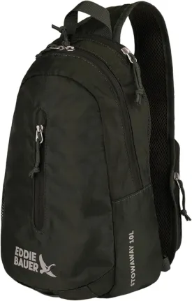 Eddie Bauer Stowaway Packable Sling Bag | Foldable | Travel | Outdoor | Lightweight | Compact | Everyday Carry | Ripstop Nylon | 10L - Dark Forest