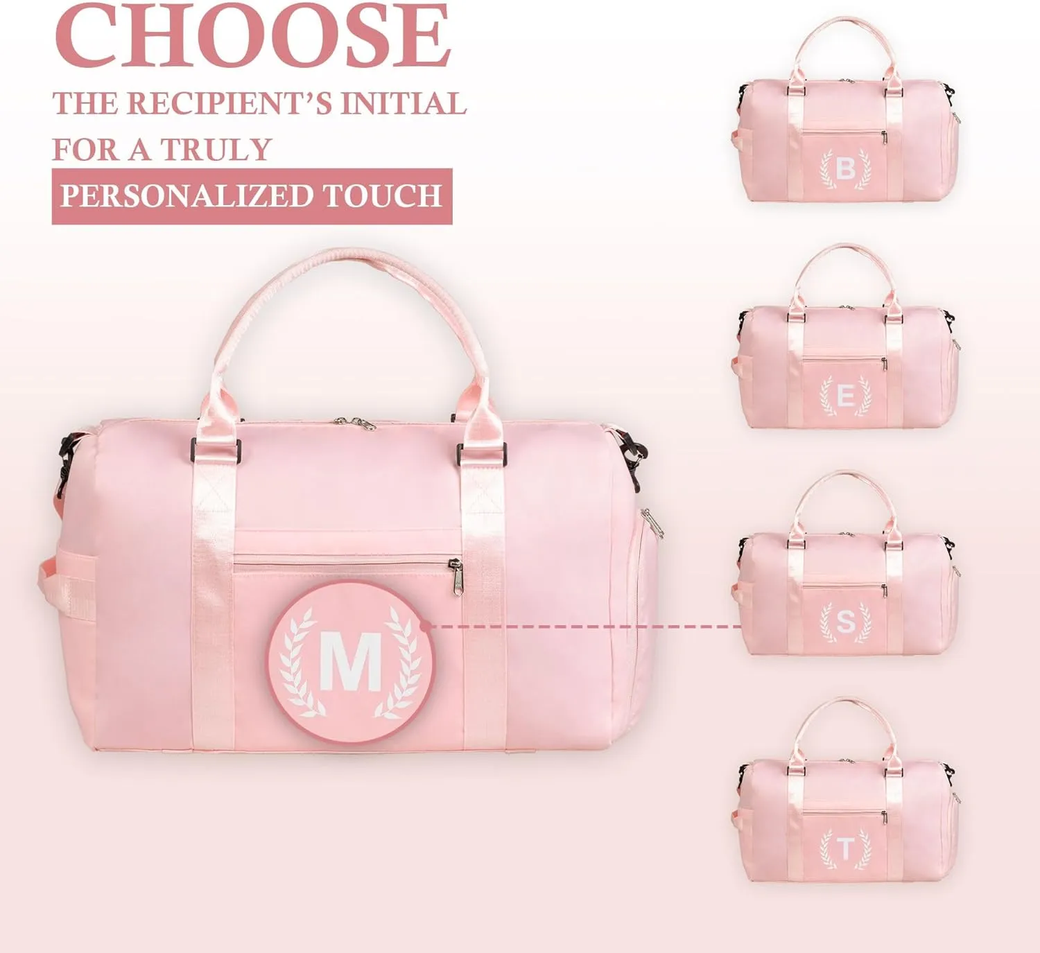 Gym Bag for Women & Men, Fitness Workout Sports Travel Duffle Bag with Wet Pocket & Shoes Compartment, Great Present for Gym Lovers
