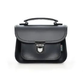 Handmade Leather Bag - Luna Navy Blue - Made In The UK