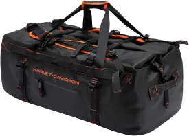 Harley-Davidson 33" Heavy-Duty Waterproof Adventure Duffel Bag, 90612-BLACK/RUST