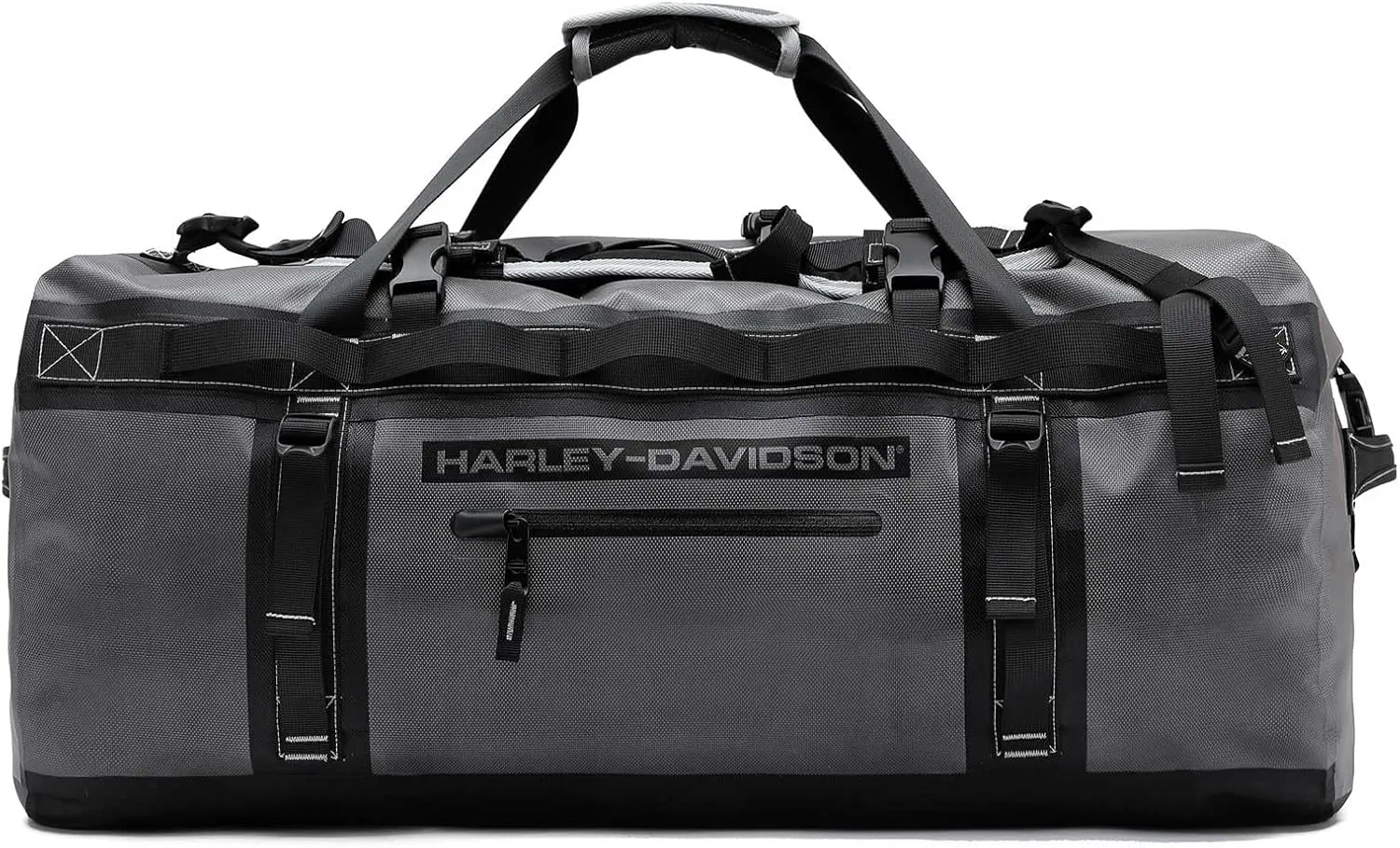 Harley-Davidson 33" Heavy-Duty Waterproof Adventure Duffel Bag, 90612-SILVER/BLK