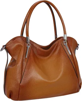 HESHE Genuine Leather Purses and Handbags for Women Shoulder Bags Tote Handbag Ladies Designer Hobo Satchel Crossbody Bag