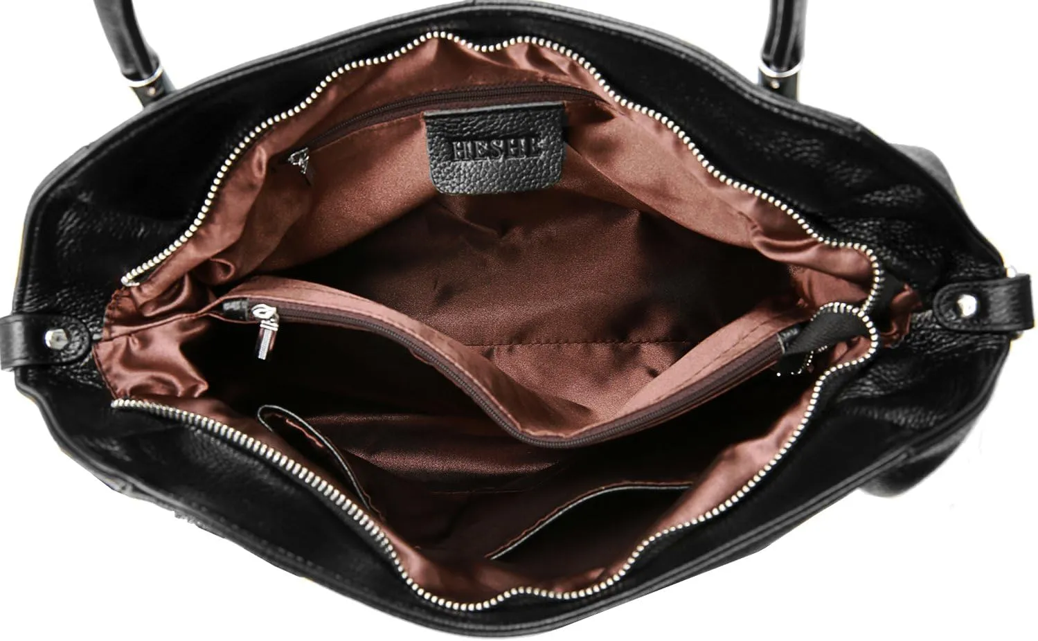 HESHE Genuine Leather Purses and Handbags for Women Shoulder Bags Tote Handbag Ladies Designer Hobo Satchel Crossbody Bag