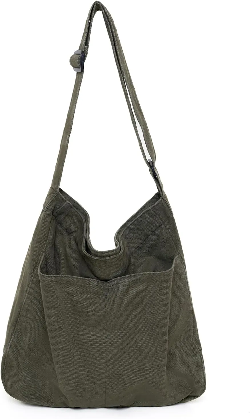 Hobo Bag Canvas Crossbody Shoulder Bag for Women and Men Large Casual Messenger Bags Canvas Tote Bag Travel Work