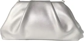 Huralona Dressy Pleated Vegan Leather Clutch Purse Bag for Women Super Chic Soft PU Evening Purse Handbag